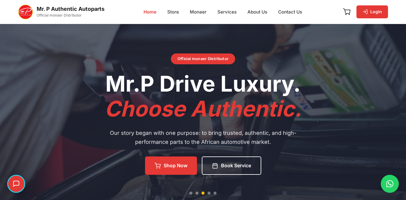 Preview of Mr. P Authentic Autoparts — E-commerce & Inventory
